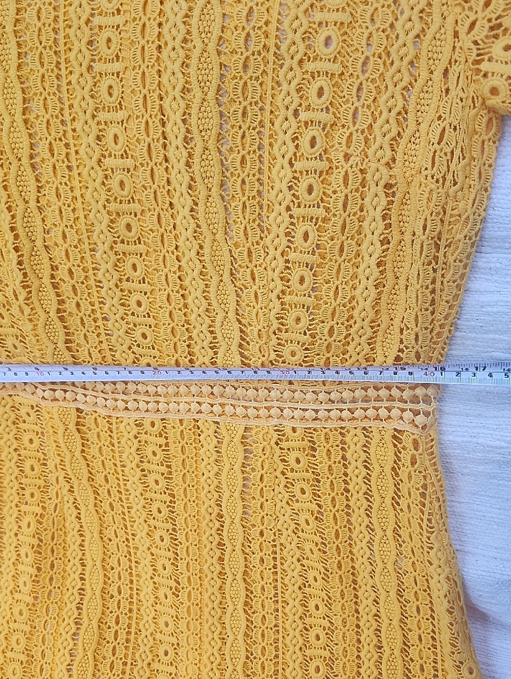 Michael Kors Bright Yellow Lace Mini Dress - Picture 6 of 9